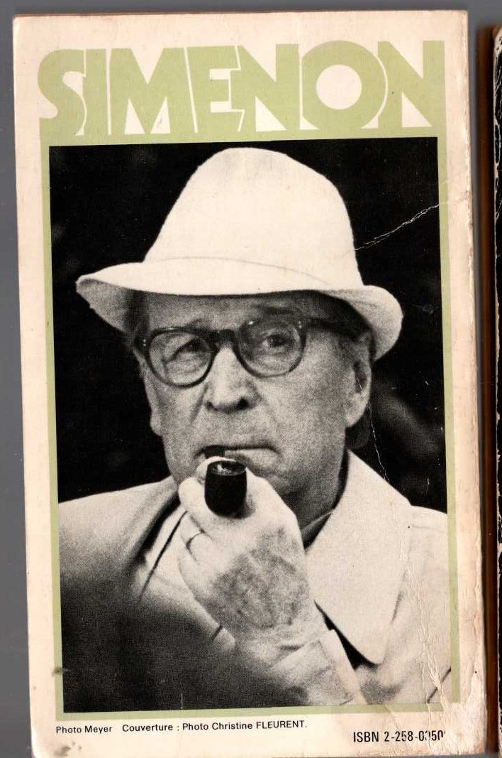 Georges Simenon  LA MORT D'AUGUSTE magnified rear book cover image
