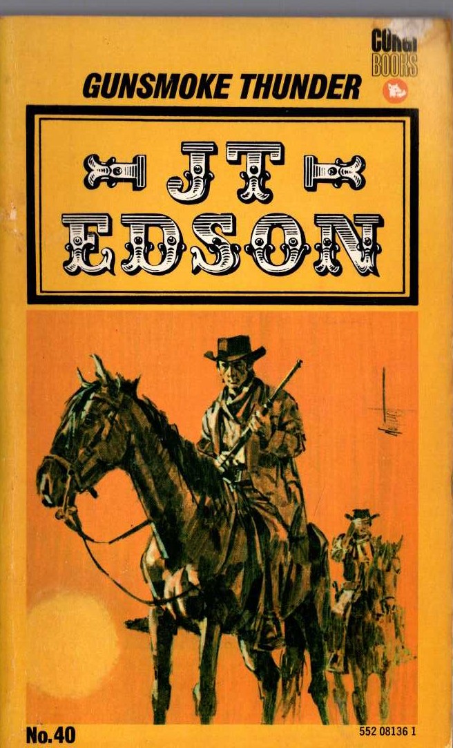 J.T. Edson  GUNSMOKE THUNDER front book cover image