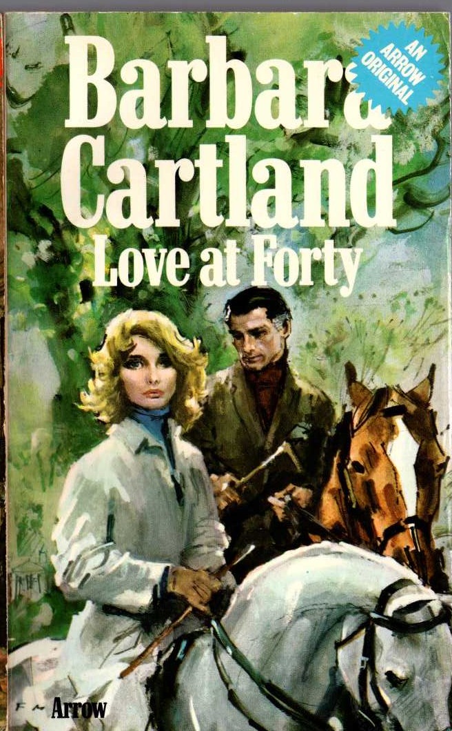 Barbara Cartland  LOVE AT FORTY front book cover image