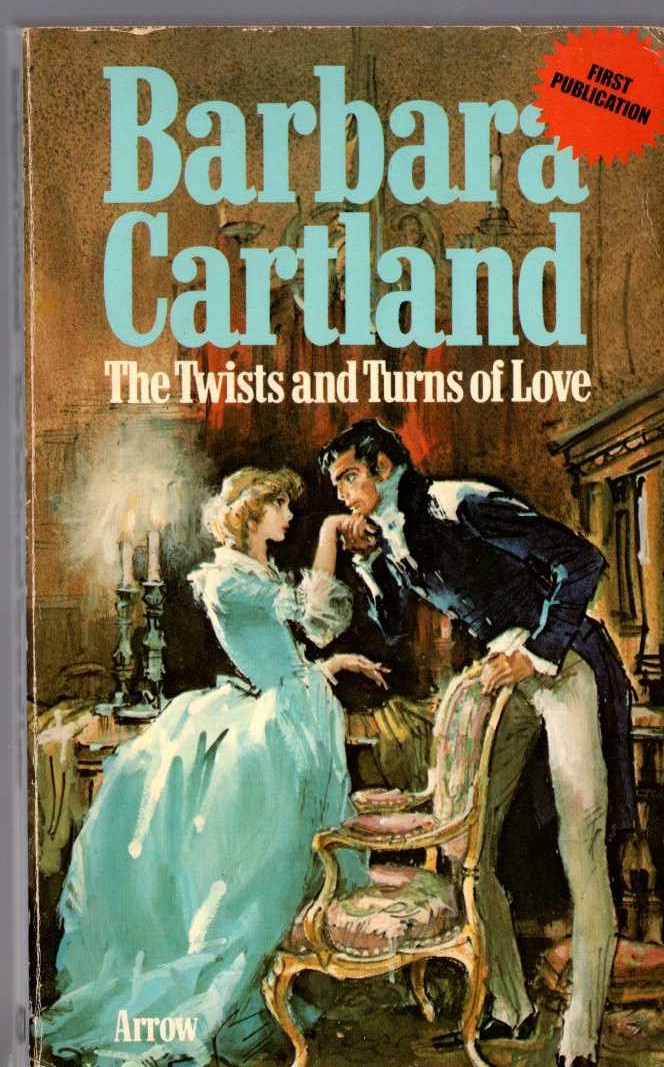 Barbara Cartland  THE TWISTS AND TURNS OF LOVE front book cover image