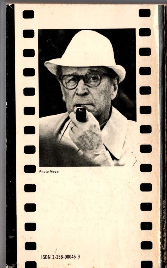 Georges Simenon  MAIGRET EN MEUBLE magnified rear book cover image
