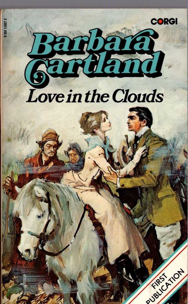 Barbara Cartland  LOVE IN THE CLOUDS front book cover image