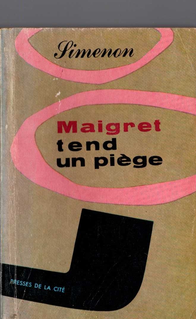 Georges Simenon  MAIGRET TEND UN PIEGE front book cover image