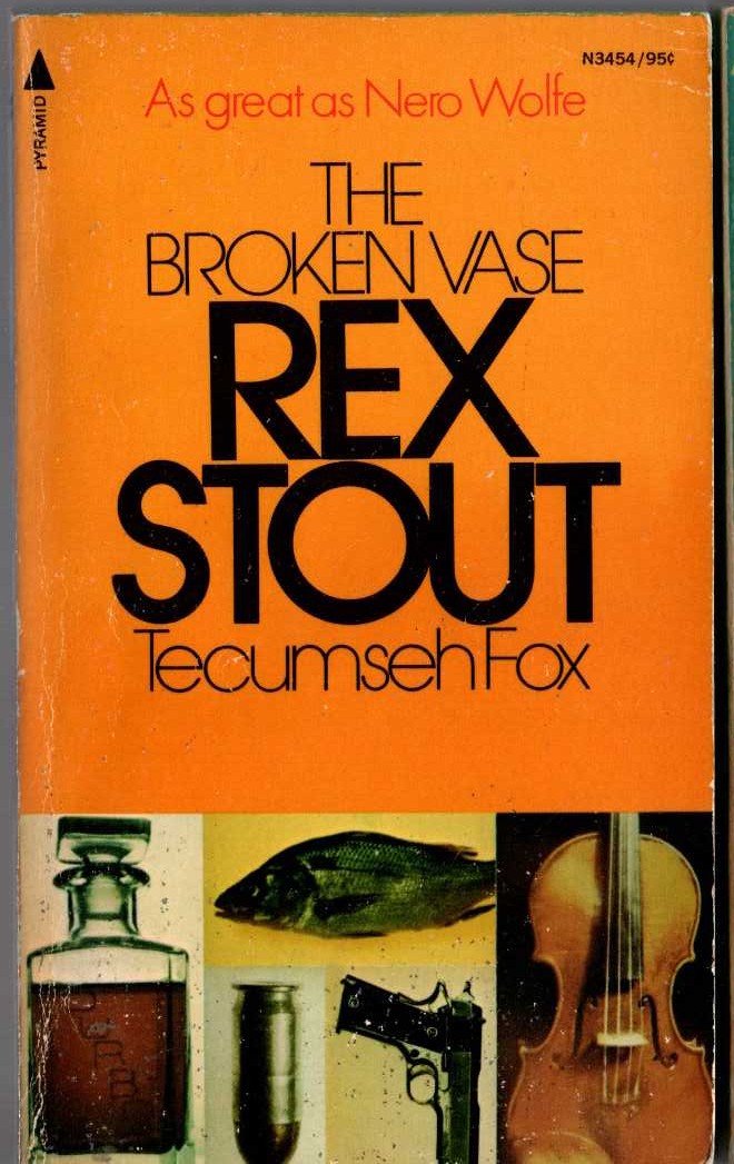 Rex Stout  THE BROKEN VASE front book cover image