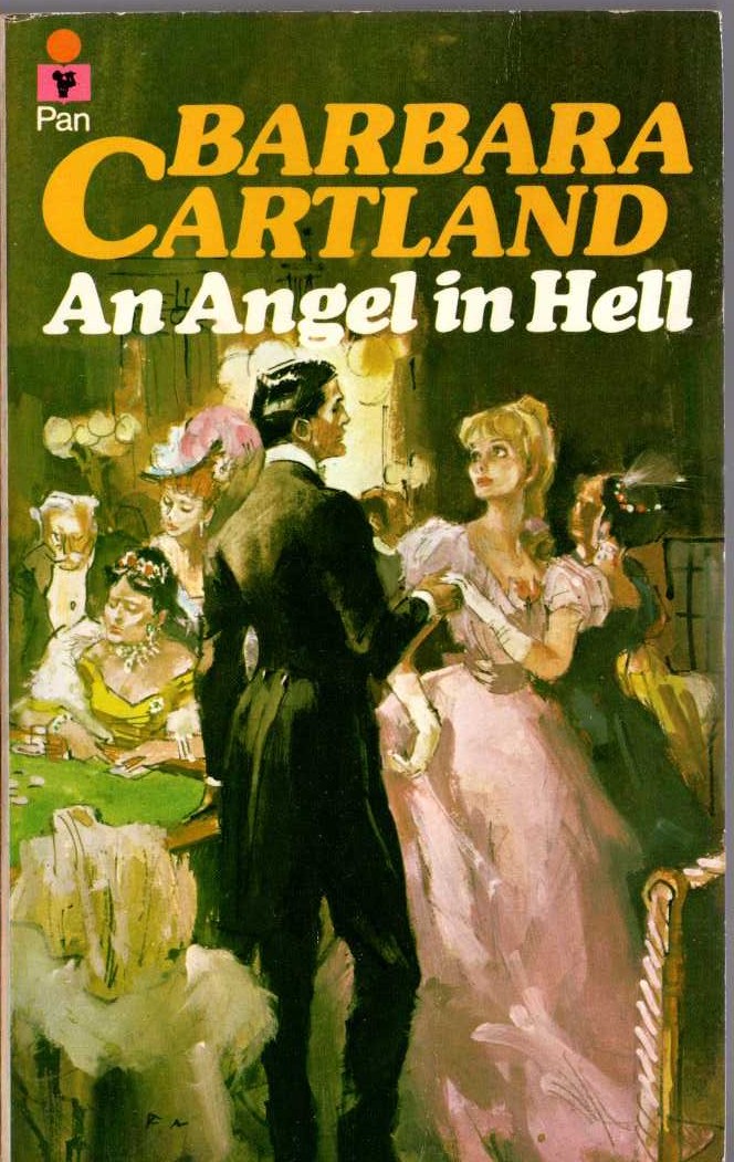 Barbara Cartland  AN ANGEL IN HELL front book cover image