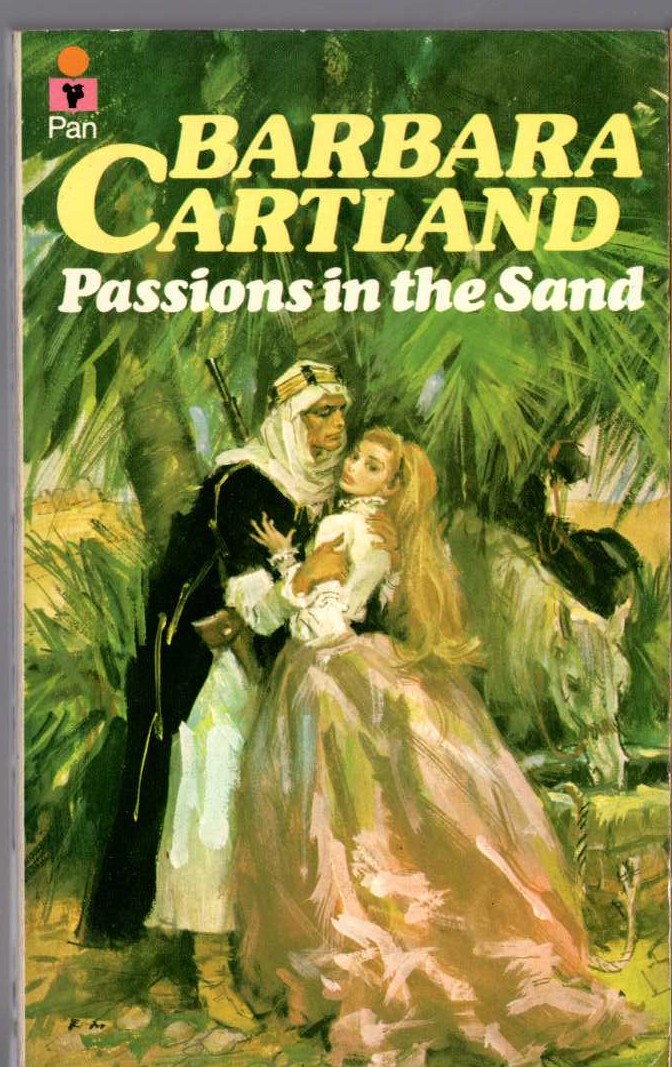 Barbara Cartland  PASSIONS IN THE SAND front book cover image
