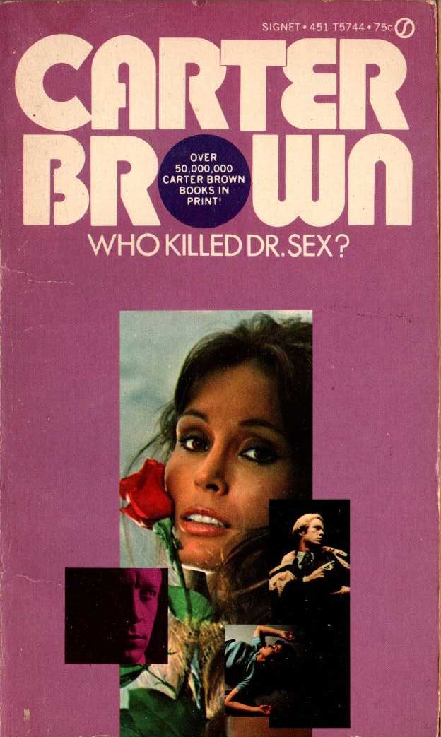 Carter Brown  WHO KILLED DOCTOR SEX? front book cover image