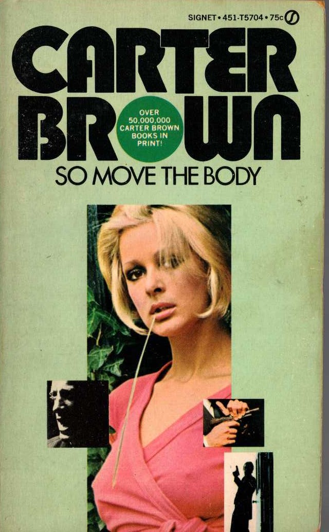 Carter Brown  SO MOVE THE BODY front book cover image