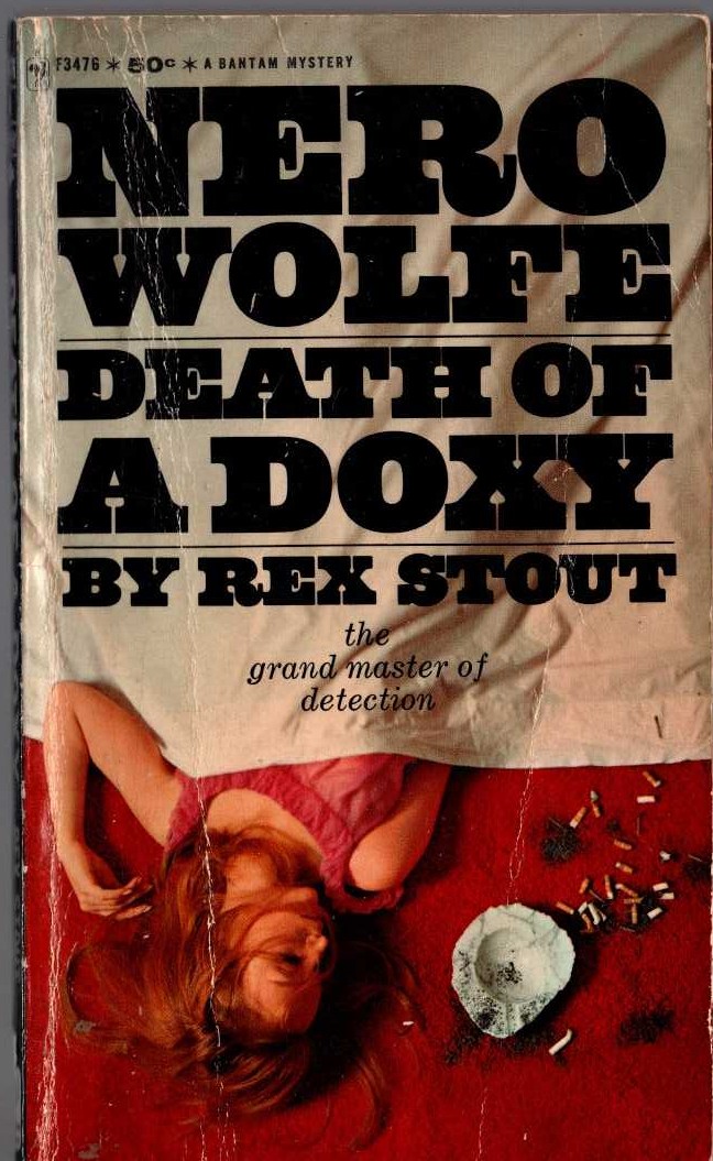 Rex Stout  DEATH OF A DOXY front book cover image