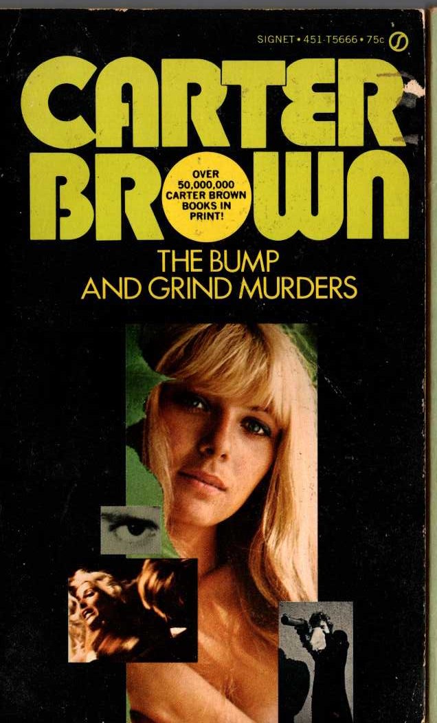 Carter Brown  THE BUMP AND GRIND MURDERS front book cover image