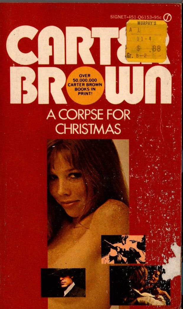 Carter Brown  A CORPSE FOR CHRISTMAS front book cover image