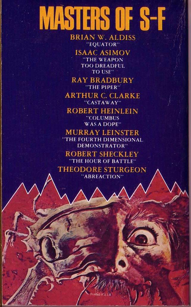 Peter Haining (edits) THE FUTURE MAKERS magnified rear book cover image