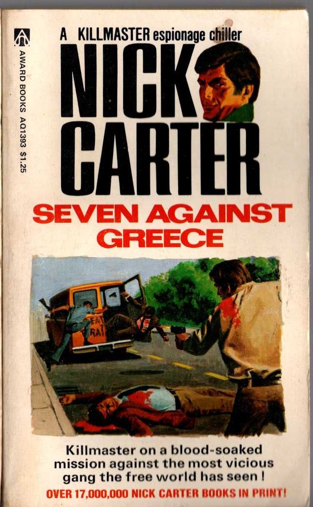 Nick Carter  SEVEN AGAINST GREECE front book cover image