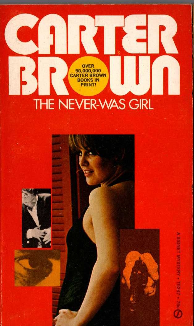 Carter Brown  THE NEVER-WAS GIRL front book cover image