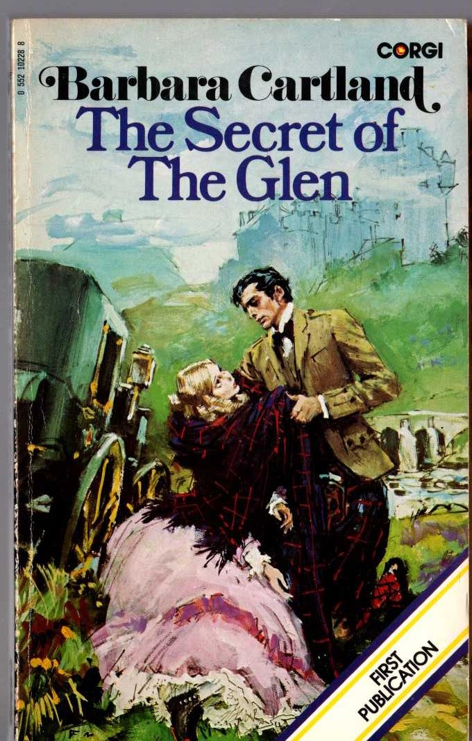 Barbara Cartland  THE SECRET OF THE GLEN front book cover image