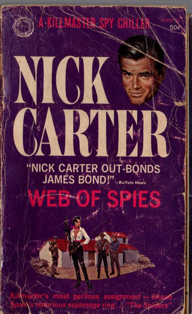 Nick Carter  WEB OF SPIES front book cover image