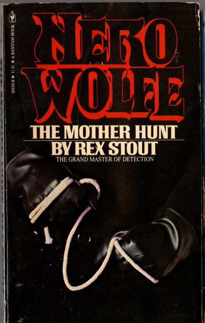 Rex Stout  THE MOTHER HUNT front book cover image