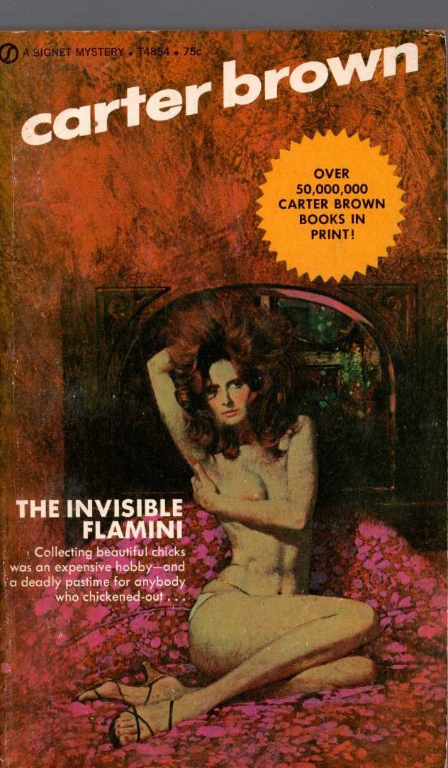Carter Brown  THE INVISIBLE FLAMINI front book cover image