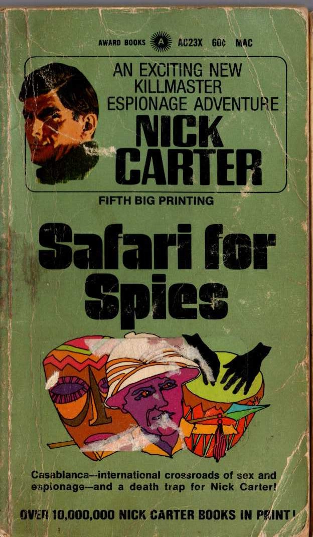 Nick Carter  SAFARI FOR SPIES front book cover image
