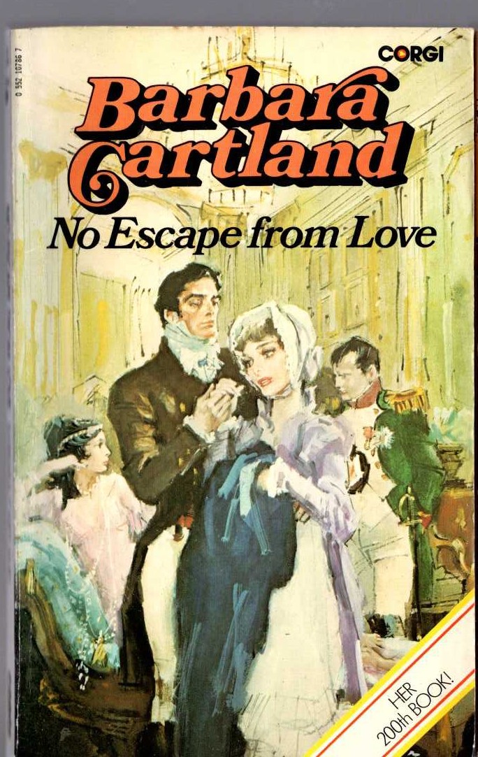 Barbara Cartland  NO ESCAPE FROM LOVE front book cover image