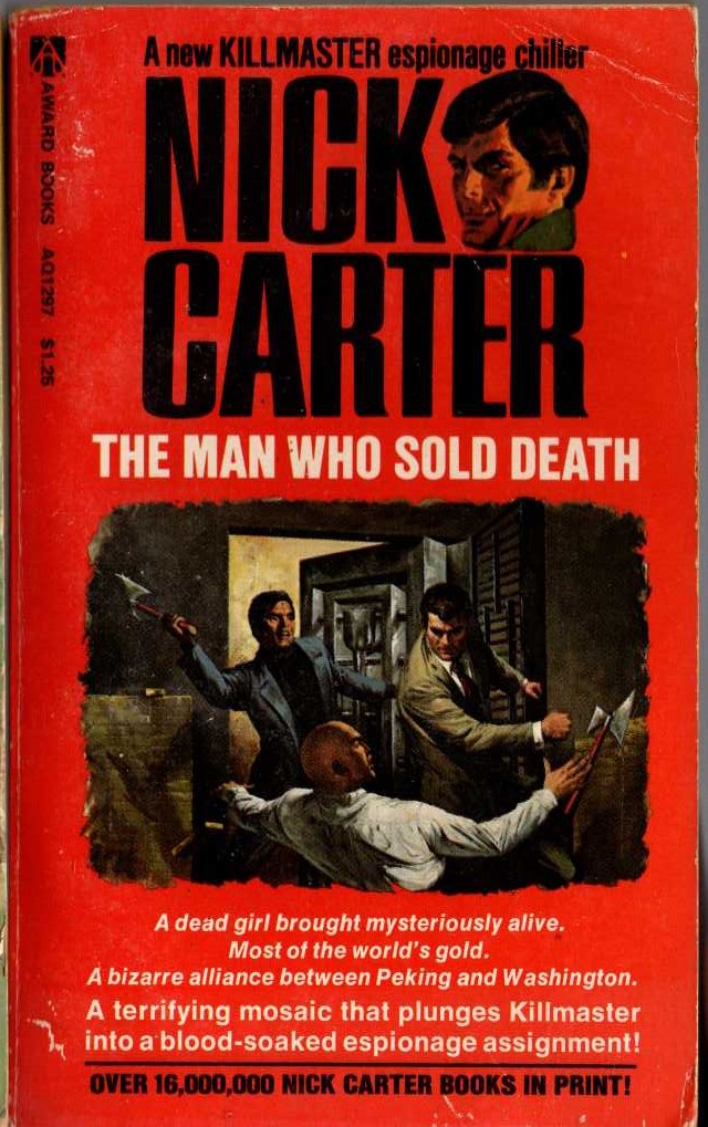 Nick Carter  THE MAN WHO SOLD DEATH front book cover image