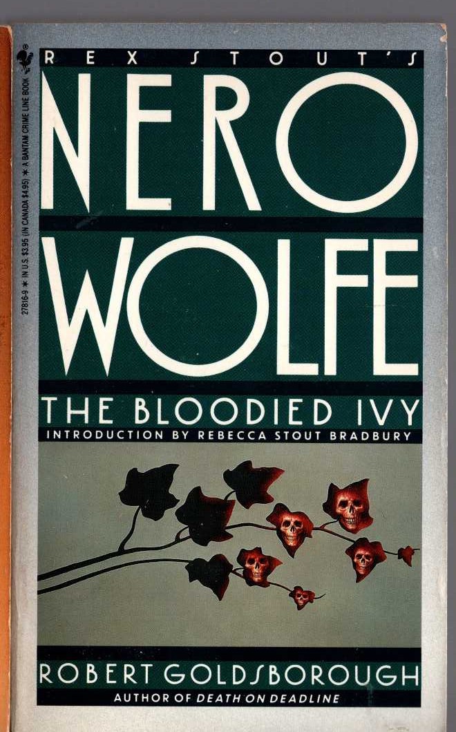Rex Stout  THE BLOODIED IVY (Nero Wolfe) front book cover image