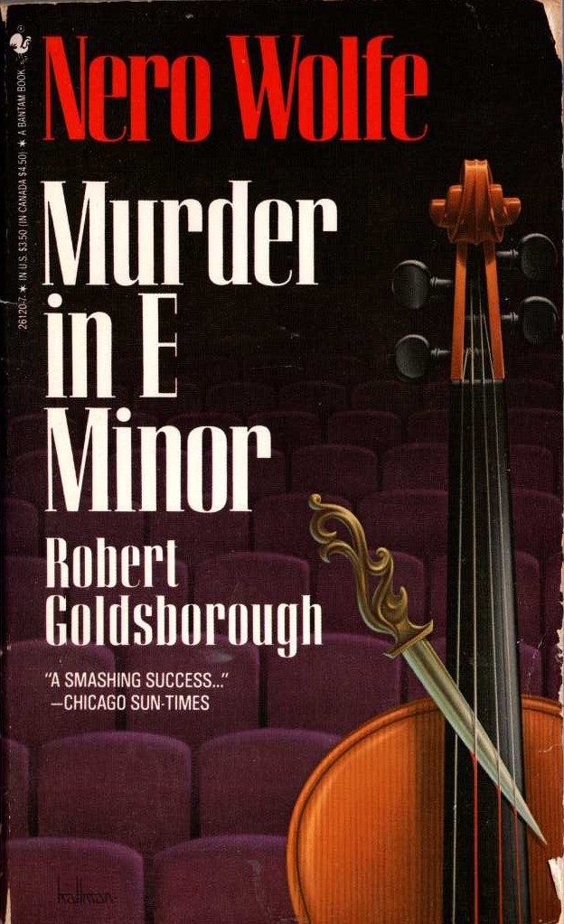 Rex Stout  MURDER IN E MINOR (Nero Wolfe) front book cover image