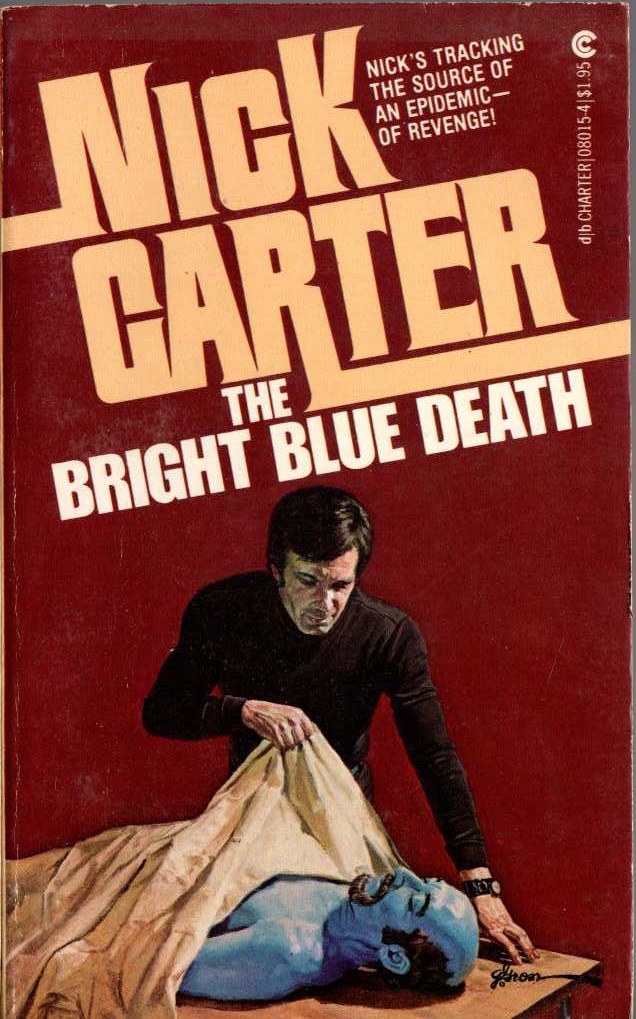 Nick Carter  THE BRIGHT BLUE DEATH front book cover image