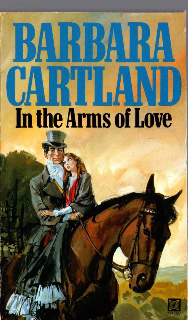 Barbara Cartland  IN THE ARMS OF LOVE front book cover image