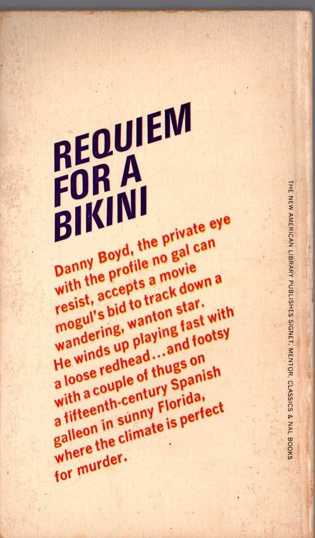 Carter Brown  THE EVER-LOVING BLUES magnified rear book cover image