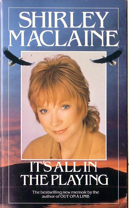 Shirley MacLaine  IT'S ALL IN THE PLAYING front book cover image
