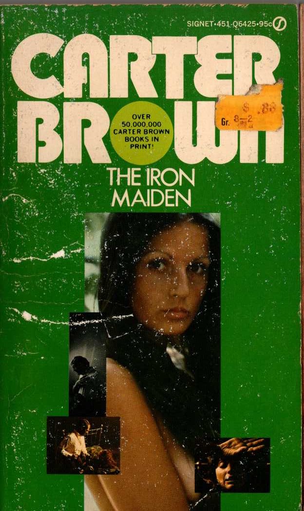 Carter Brown  THE IRON MAIDEN front book cover image