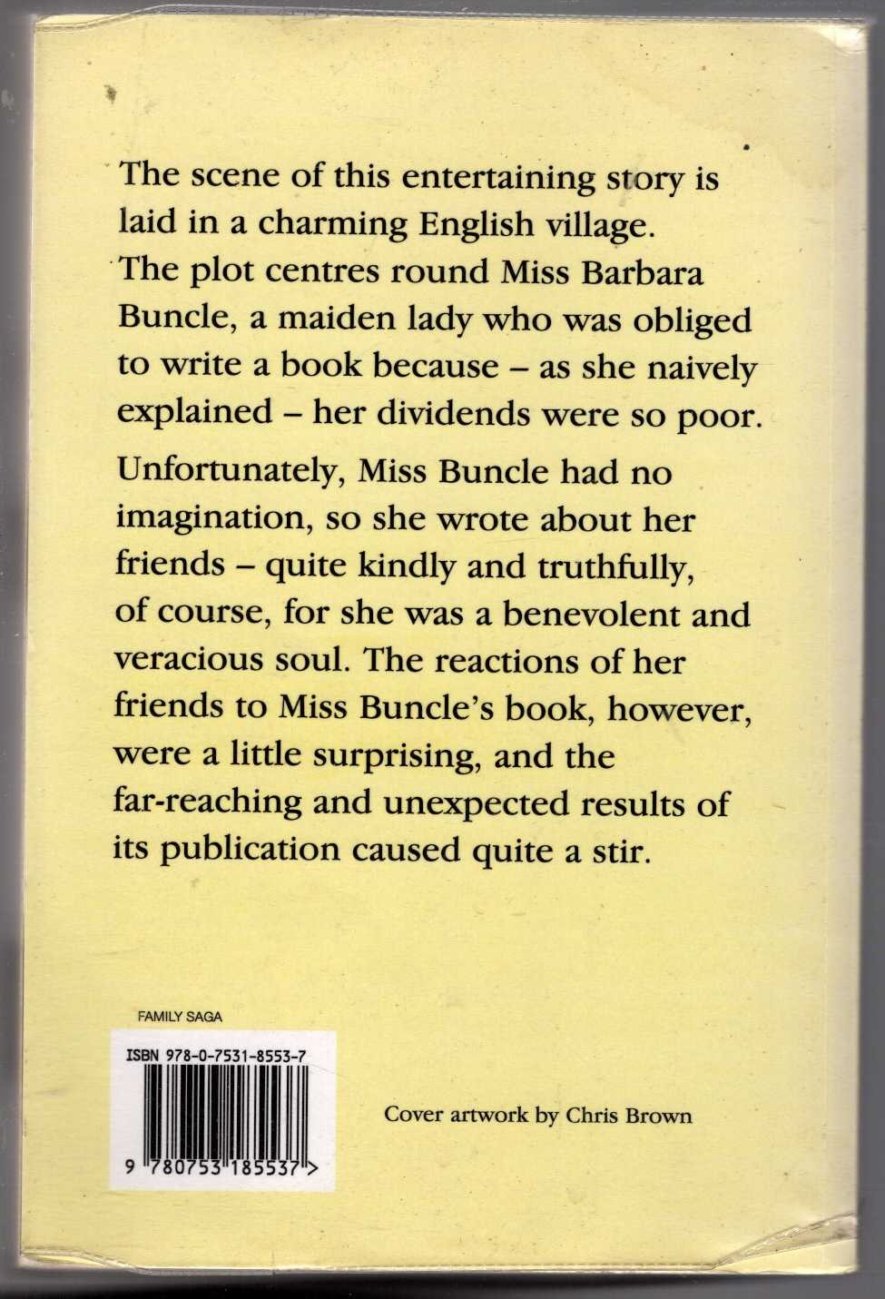 D.E. Stevenson  MISS BUNCLE'S BOOK magnified rear book cover image