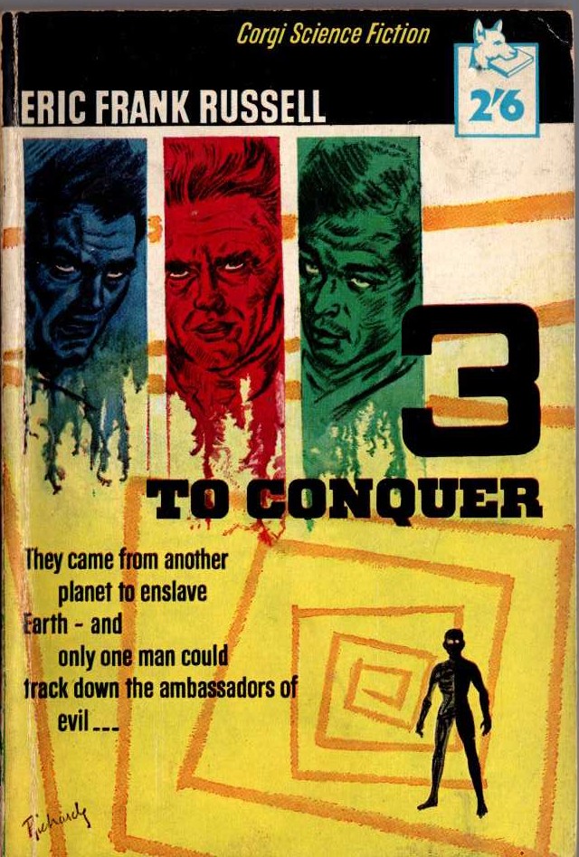 Eric Frank Russell  THREE TO CONQUER front book cover image