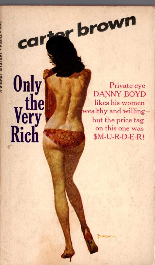 Carter Brown  ONLY THE VERY RICH front book cover image