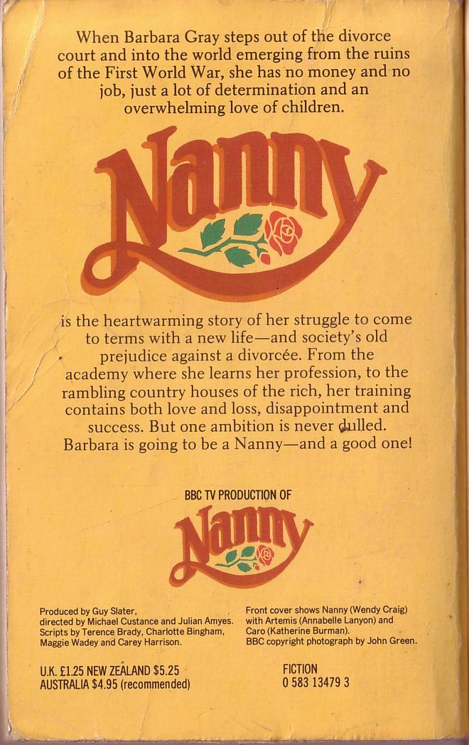 Jean Bowden  NANNY (Wendy Craig) magnified rear book cover image