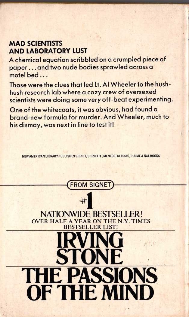 Carter Brown  THE ASEPTIC MURDERS magnified rear book cover image