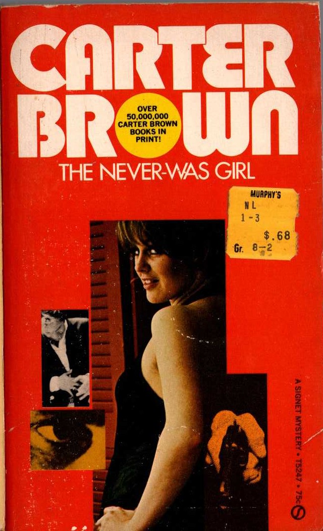 Carter Brown  THE NEVER-WAS GIRL front book cover image