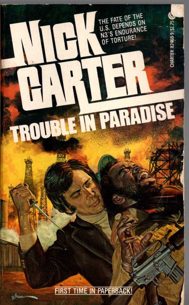Nick Carter  TROUBLE IN PARADISE front book cover image