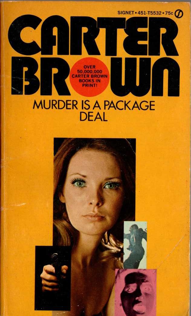 Carter Brown  MURDER IS A PACKAGE DEAL front book cover image