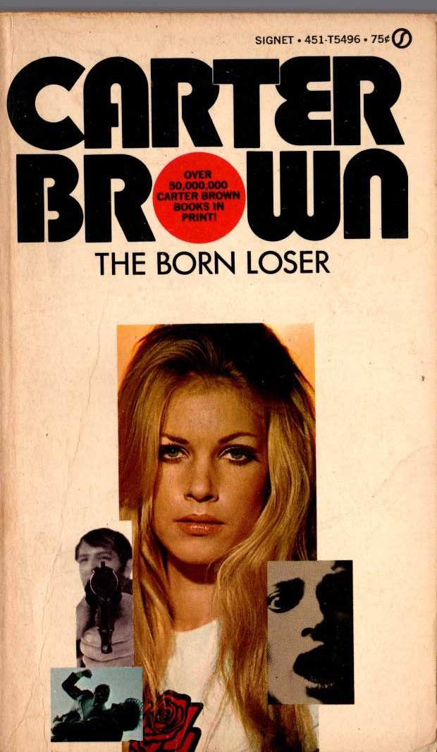 Carter Brown  THE BORN LOSER front book cover image