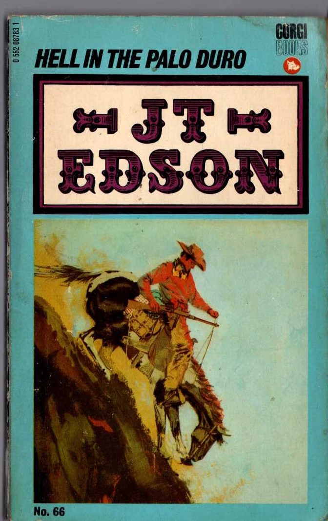 J.T. Edson  HELL IN THE PALO DURO front book cover image