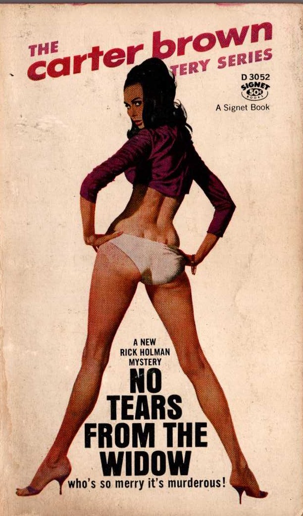 Carter Brown  NO TEARS FROM THE WIDOW front book cover image