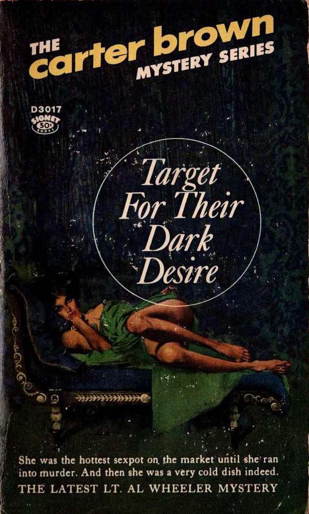 Carter Brown  TARGET FOR THEIR DARK DESIRE front book cover image