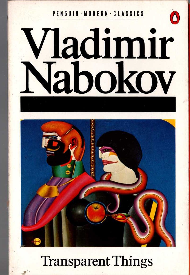 Vladimir Nabokov  TRANSPARENT THINGS front book cover image