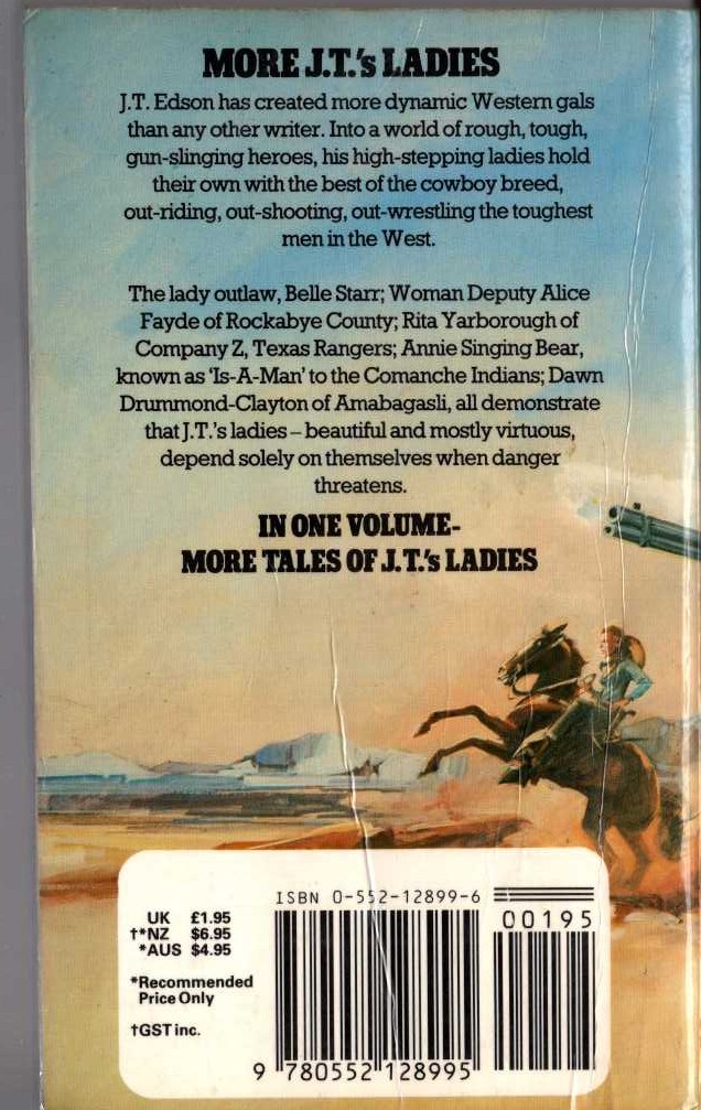 J.T. Edson  MORE J.T.'s LADIES magnified rear book cover image