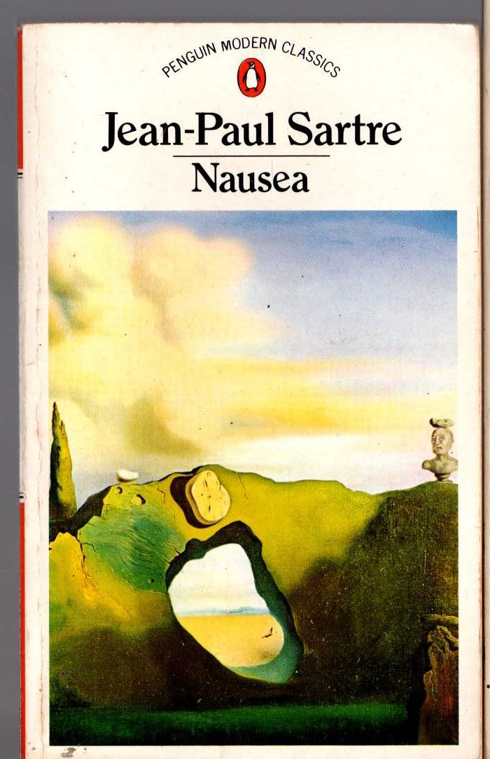 Jean-Paul Sartre  NAUSEA front book cover image