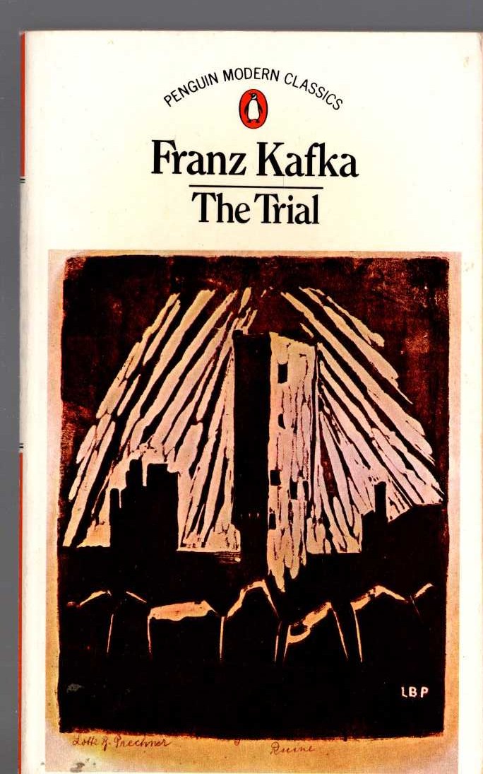 Franz Kafka  THE TRIAL front book cover image
