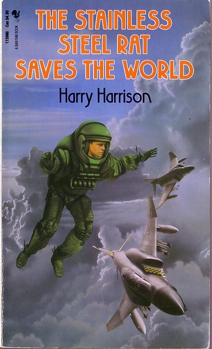 Harry Harrison  THE STAINLESS STEEL RAT SAVES THE WORLD front book cover image