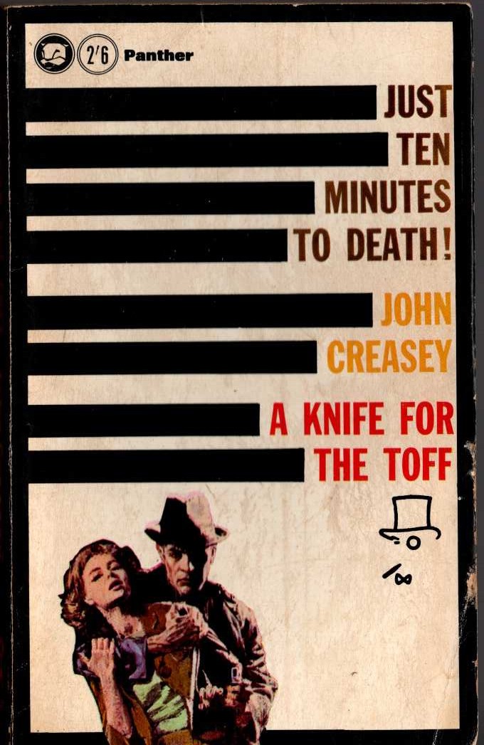 John Creasey  A KNIFE FOR THE TOFF front book cover image